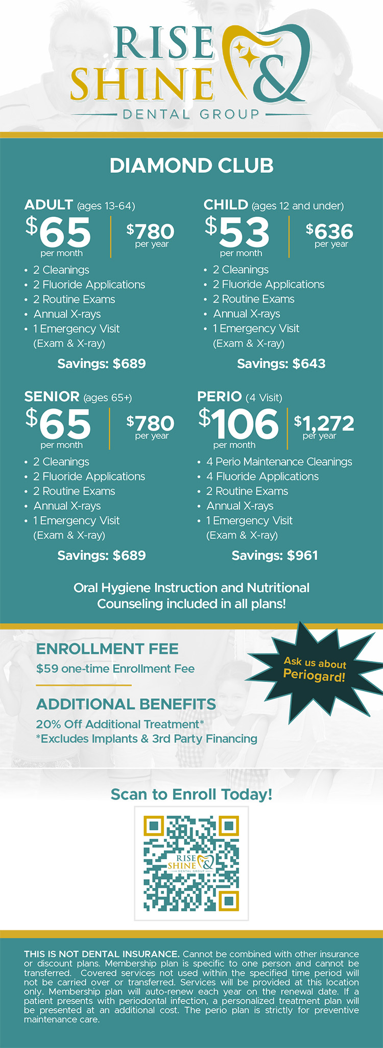 Rise & Shine Dental Group | Digital Impressions, No Drill Dentistry (SDF) and Dental Sealants